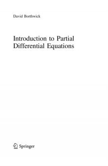 Introduction to Partial Differential Equations