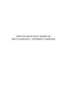 Newton-Okounkov Bodies of Bott-Samelson & Peterson Varieties [PhD thesis]