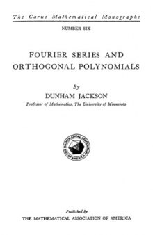 Fourier series and orthogonal polynomilas