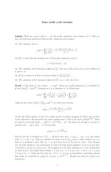 Some useful p-adic formulas