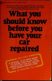 What you should know before you have your car repaired