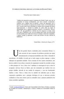 O complexo industrial-militar e a economia dos Estados Unidos