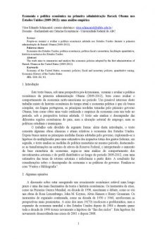 Economia e política econômica na primeira administração Obama