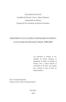 Crescimento, flutuações e endividamento externo na economia dos Estados Unidos (1980-2000)