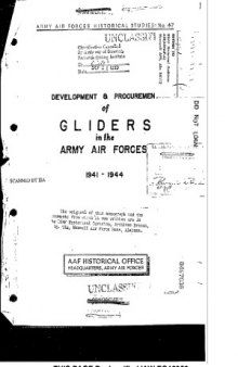 Development and Procurement of Gliders in the Army Air Forces 1941-1944