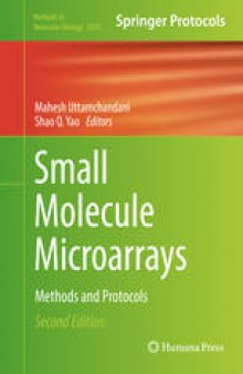 Small Molecule Microarrays: Methods and Protocols