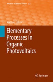 Elementary Processes in Organic Photovoltaics