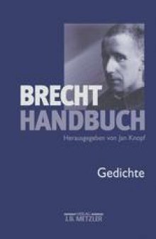 Brecht Handbuch: Band 2: Gedichte