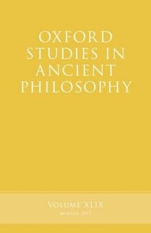 Oxford Studies in Ancient Philosophy, Volume 49