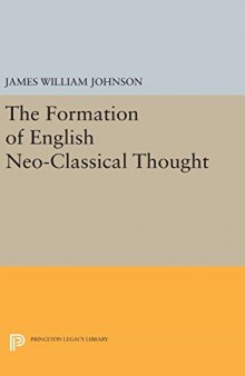 The Formation of English Neo-Classical Thought