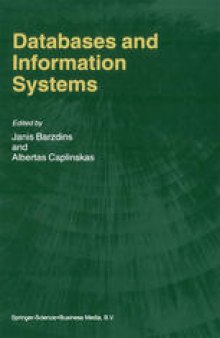 Databases and Information Systems: Fourth International Baltic Workshop, Baltic DB&IS 2000 Vilnius, Lithuania, May 1–5, 2000 Selected Papers