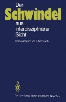 Der Schwindel aus interdisziplinärer Sicht