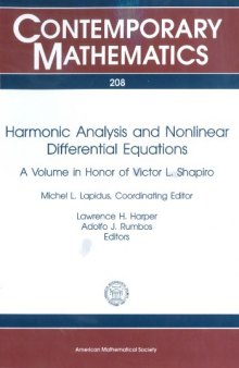 Harmonic Analysis and Nonlinear Differential Equations