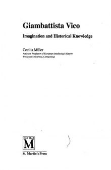 Giambattista Vico: imagination and historical knowledge