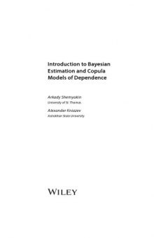 Introduction to Bayesian Estimation and Copula Models of Dependence