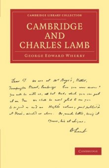 Cambridge and Charles Lamb