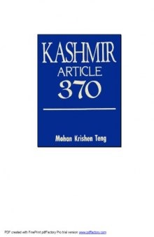 KASHMIR ARTICLE 370