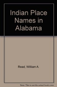 Indian place names in Alabama