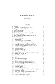 Homological methods