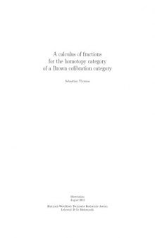 A calculus of fractions for the homotopy category of a Brown cofibration category