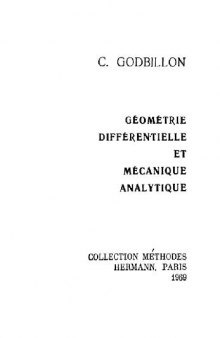 Geometrie differentielle et mecanique analytique