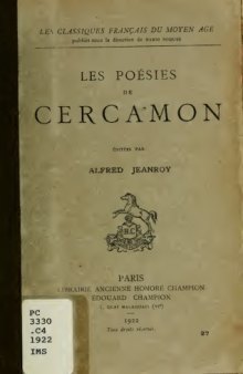 Les poésies de Cercamon