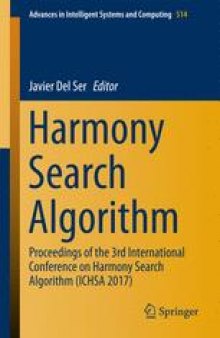 Harmony Search Algorithm: Proceedings of the 3rd International Conference on Harmony Search Algorithm (ICHSA 2017)