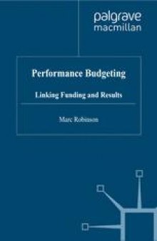 Performance Budgeting: Linking Funding and Results