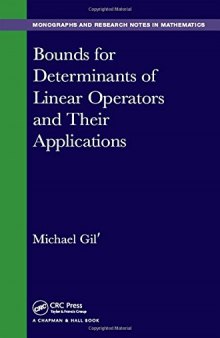 Bounds for determinants of linear operators and their applications