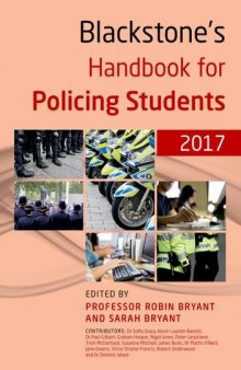 Blackstone’s Handbook for Policing Students 2017