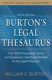 Burtons Legal Thesaurus