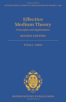 Effective medium theory principles and applications