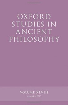Oxford studies in ancient philosophy. Volume 48