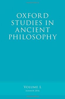 Oxford Studies in Ancient Philosophy, Volume 50