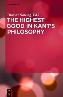 The Highest Good in Kant’s Philosophy