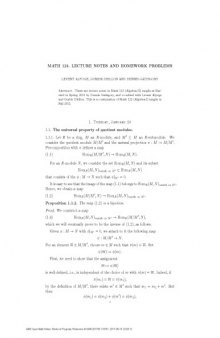 Math 123 (Algebra 2): lecture notes and homework problems