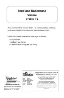 Read and Understand Science, Grades 1-2