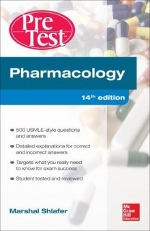 Pharmacology PreTest Self-Assessment and Review, 14th edition