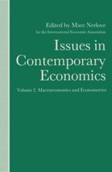 Issues in Contemporary Economics: Volume 2: Macroeconomics and Econometrics