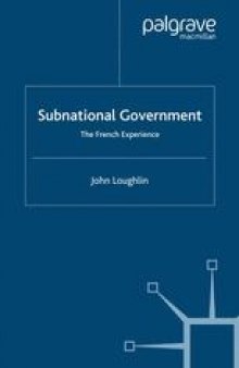 Subnational Government: The French Experience