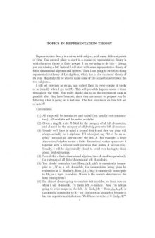 Lecture notes (abstract algebra, representation theory, and algebraic groups)