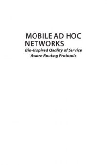 Mobile Ad Hoc Networks  Bio-Inspired Quality of Service Aware Routing Protocols
