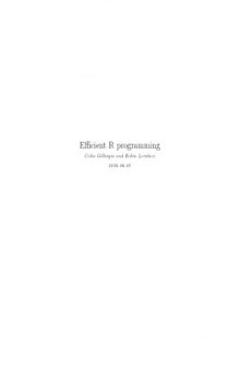 Efficient R Programming  A Practical Guide to Smarter Programming