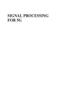 Signal Processing for 5G  Algorithms and Implementations