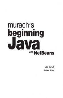 Murach’s Beginning Java with NetBeans