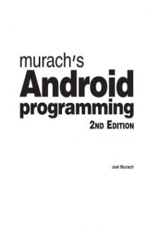 Murach’s Android Programming