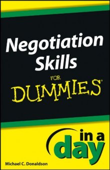 Negotiating Skills in a Day for Dummies