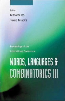 Words, languages and combinatorics 3: proceedings of international conference Kyoto 2000