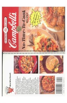 Campbell's no-time-to-cook recipes