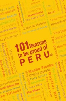 101 reasons to be proud of peru